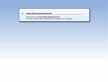 Tablet Screenshot of demo.paymorrow.de